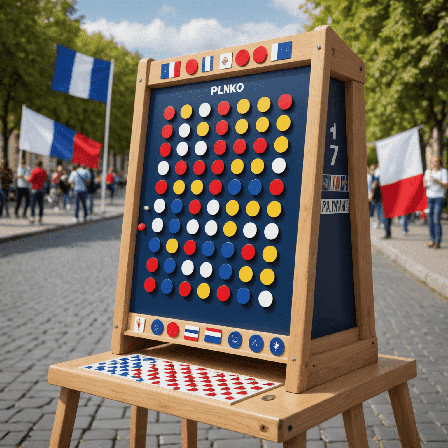 Image illustrant la popularité de Plinko dans différents pays, en mettant l'accent sur la France, avec des drapeaux et des plateaux de jeu.